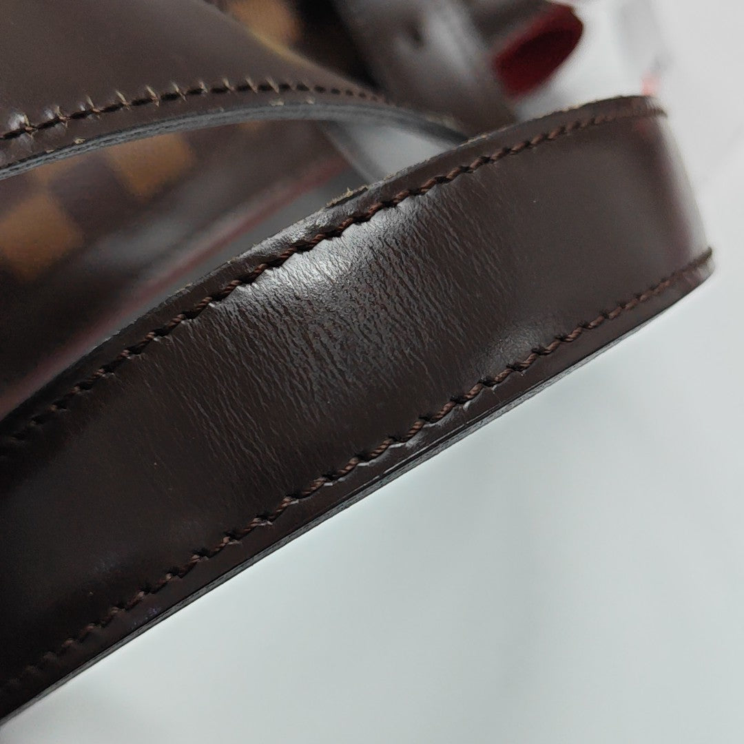 HAMPSTEAD MM Damier Ebene Coated Canvas Brown