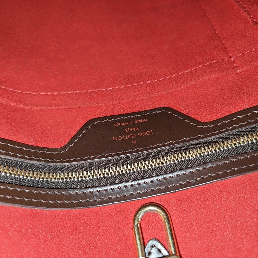 HAMPSTEAD GM Damier Ebene Coated Canvas Brown