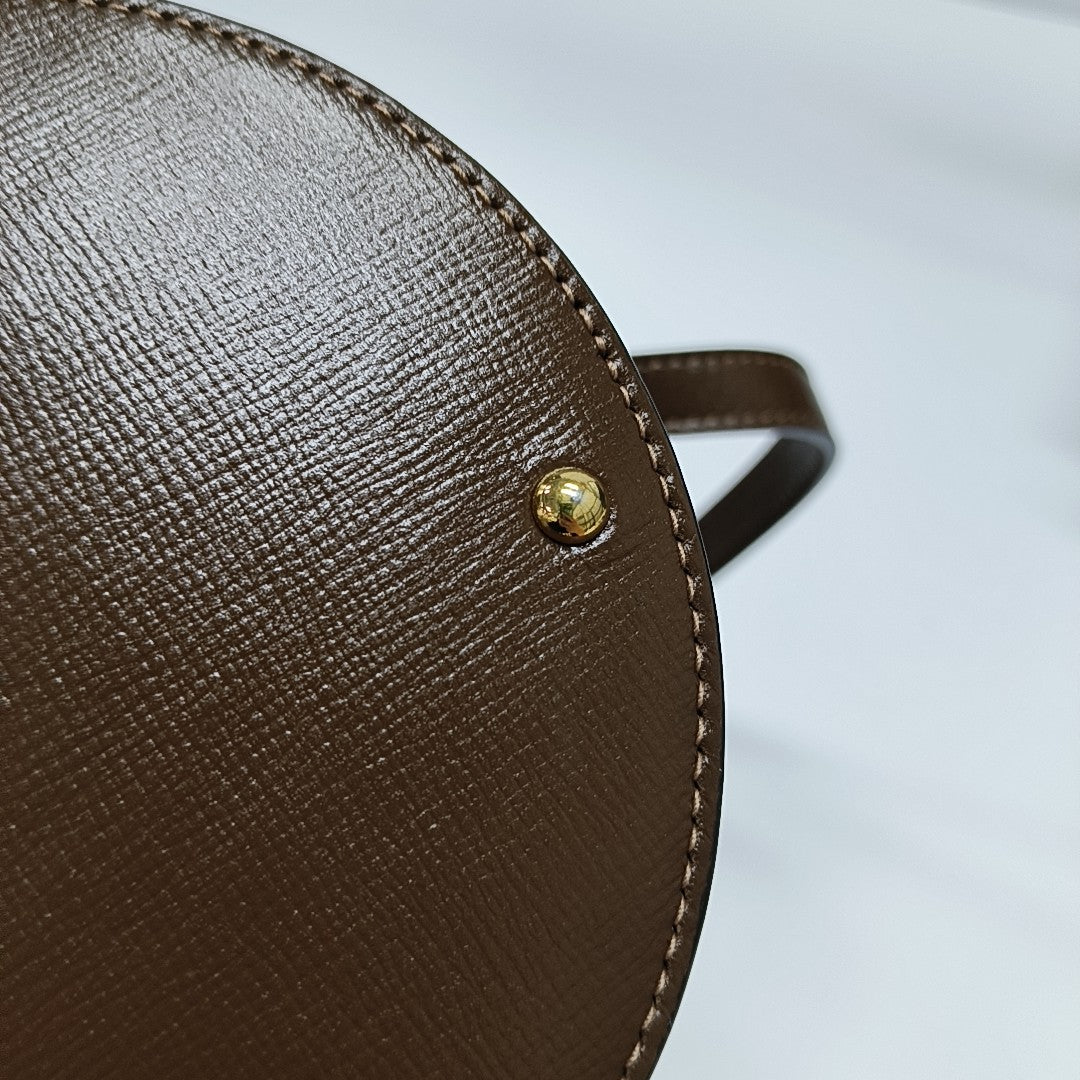 Horsebit 1955 Small Coated Canvas Beige
