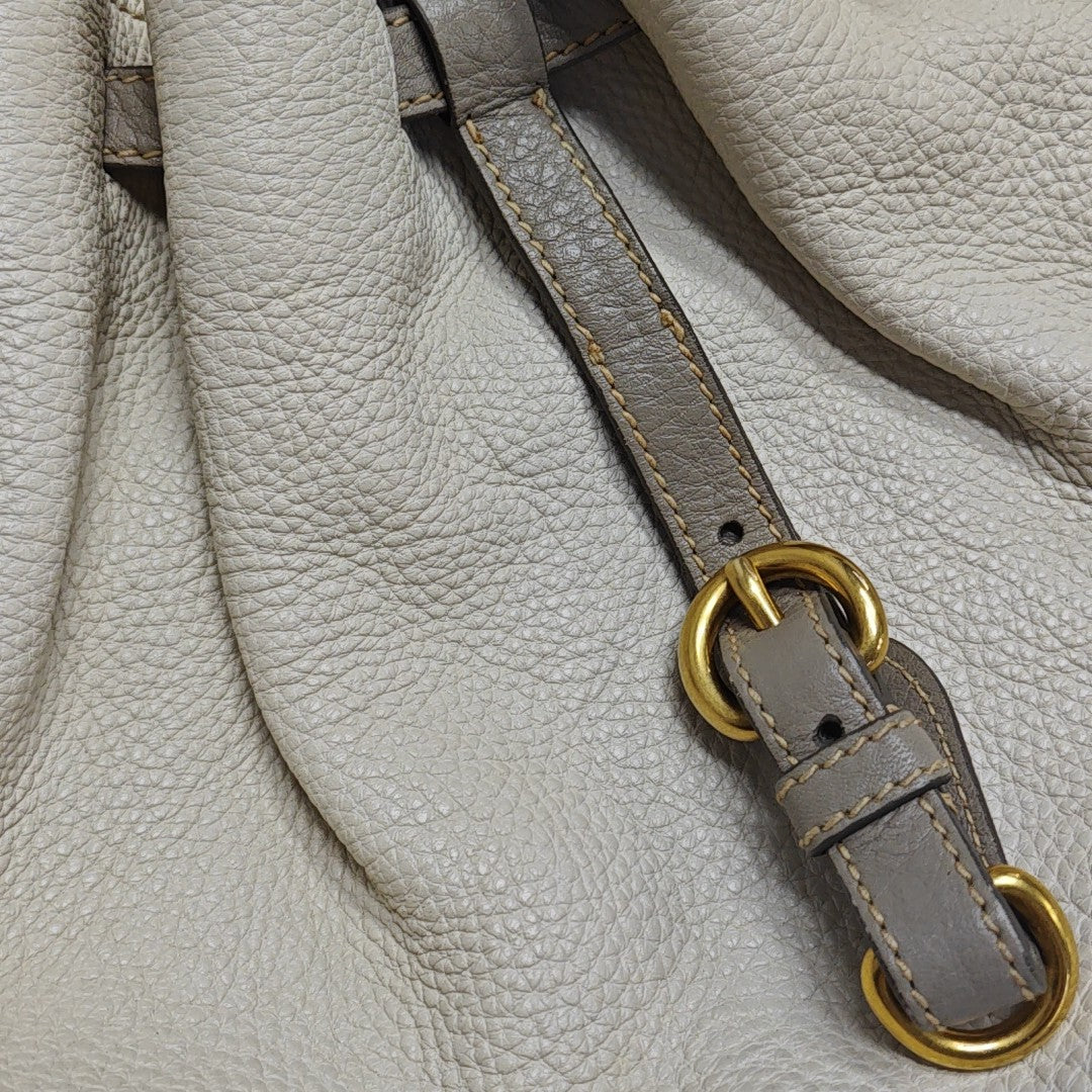 Calfskin Shoulder Bag Gray