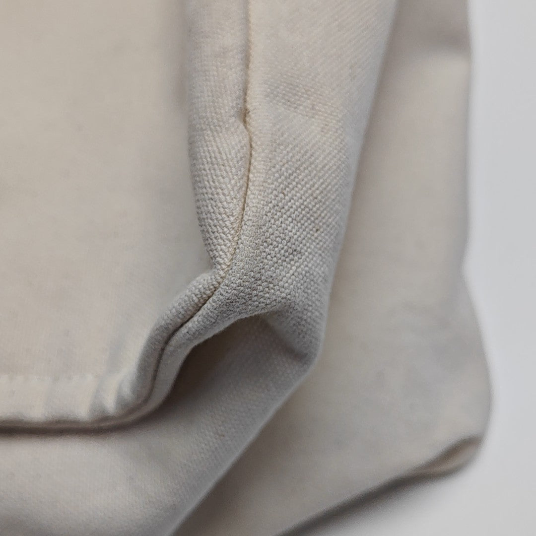 Quilted Canvas Tote Bag Beige