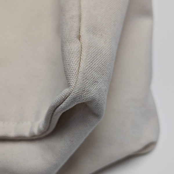 Quilted Canvas Tote Bag Beige