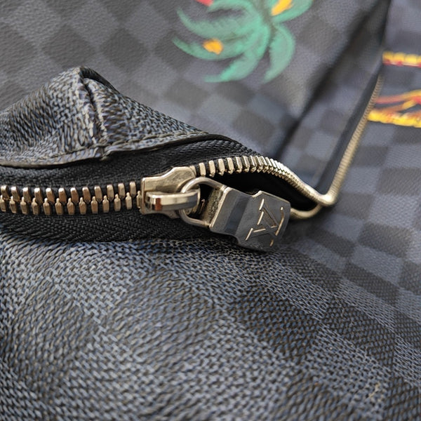 APOLLO Damier Coated Canvas Blue