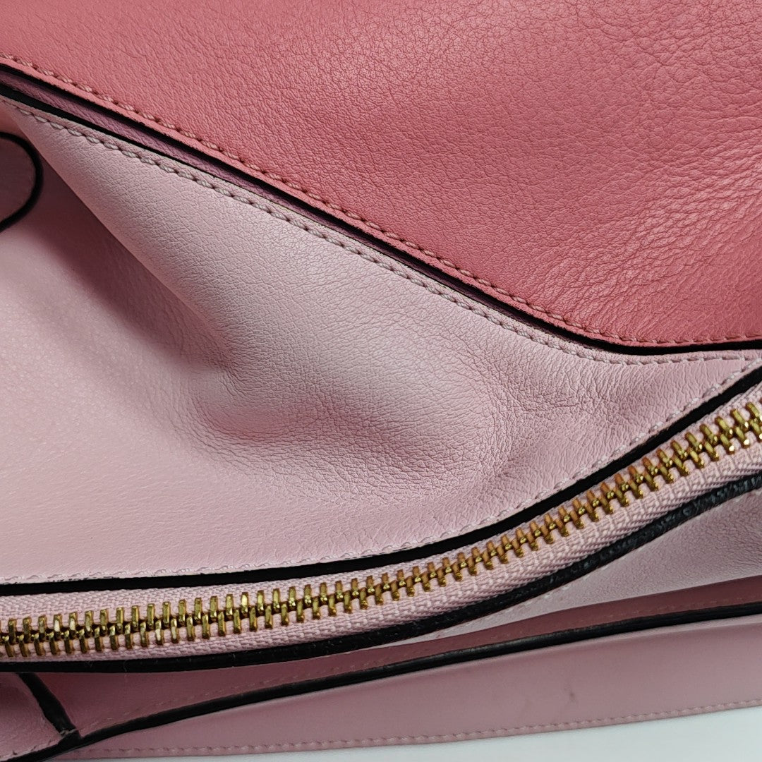 Puzzle Medium Calfskin Pink