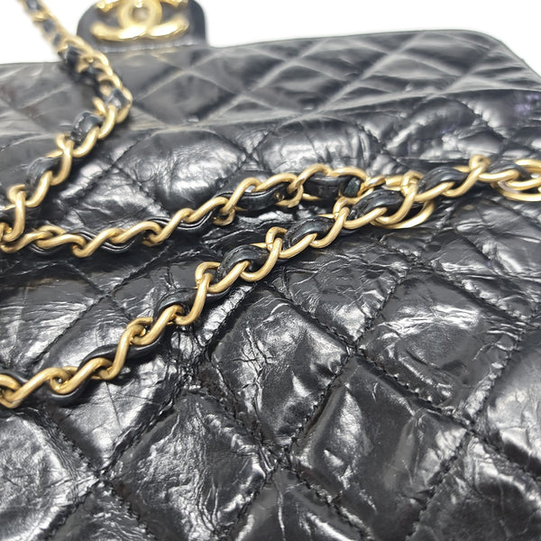 Quilted Calfskin Shoulder Bag Black