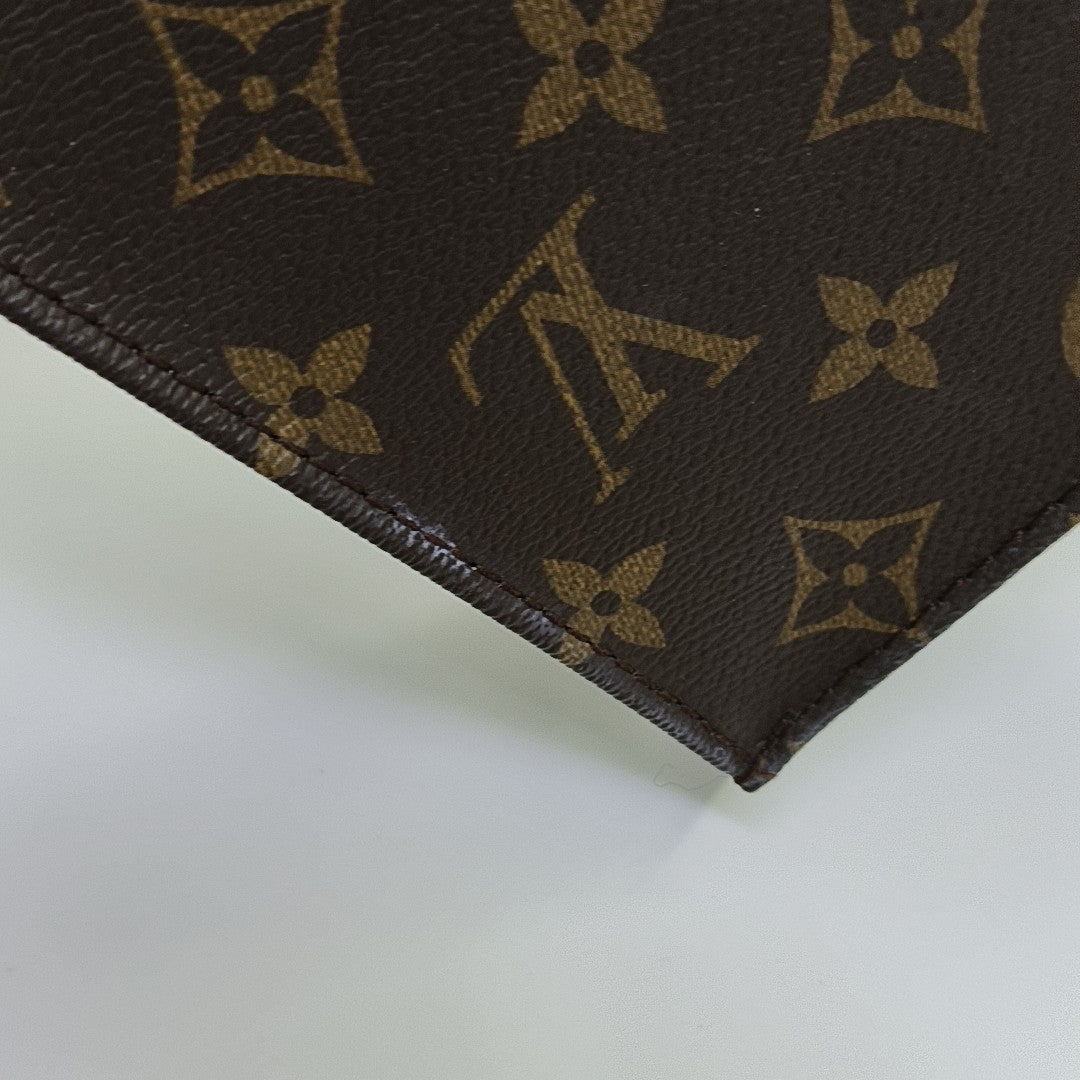 SAC PLAT Mini Monogram Coated Canvas Brown