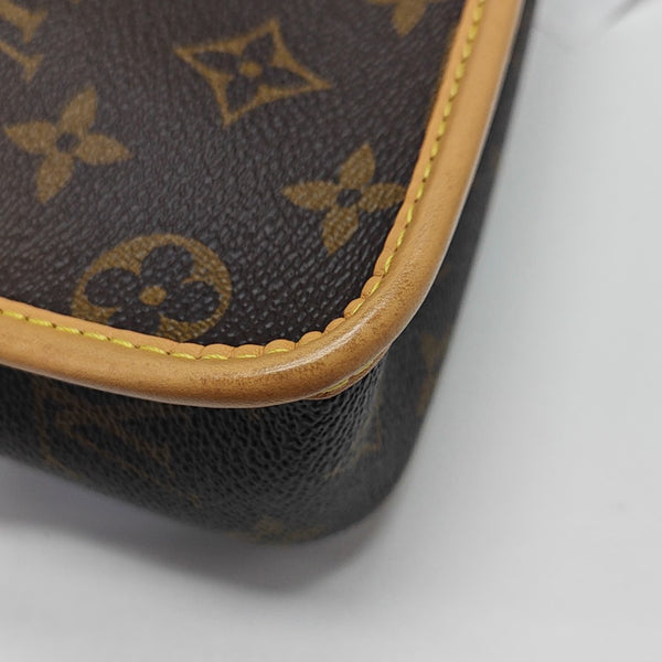 DIANE Nano Monogram Coated Canvas Brown