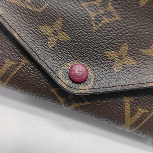 JOSÉPHINE Monogram Coated Canvas Brown Wallet