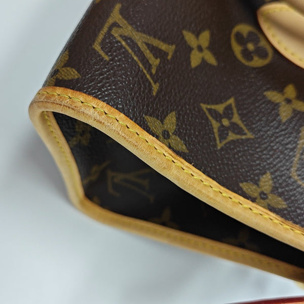 POPINCOURT Monogram Coated Canvas Brown