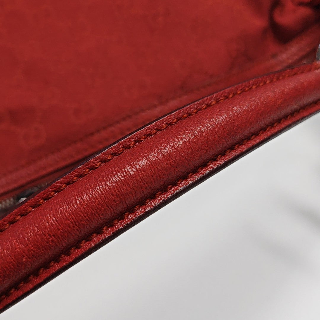 Monogram Canvas Top Handle Bag Red