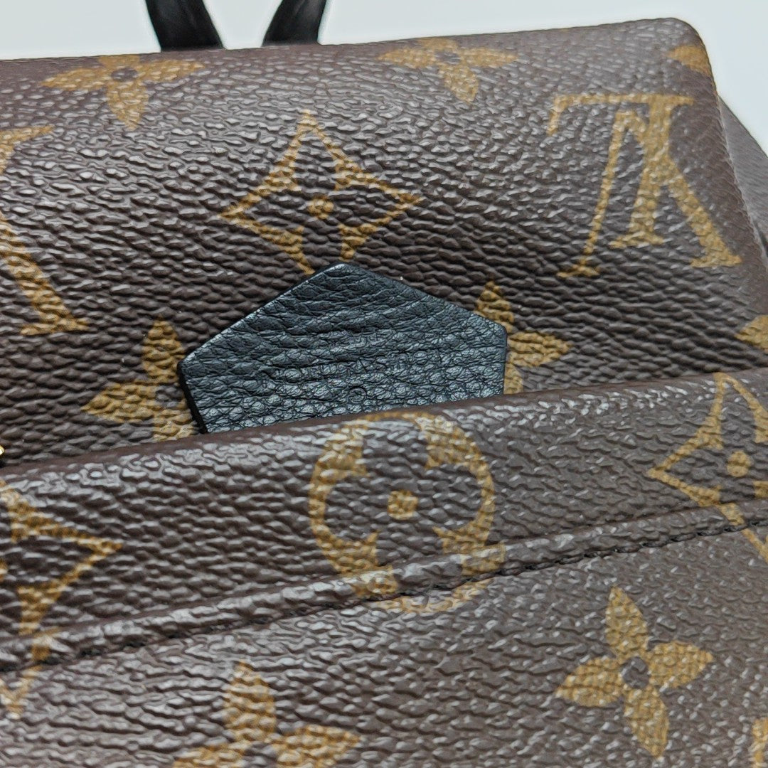 PALM SPRINGS Mini Monogram Coated Canvas Brown