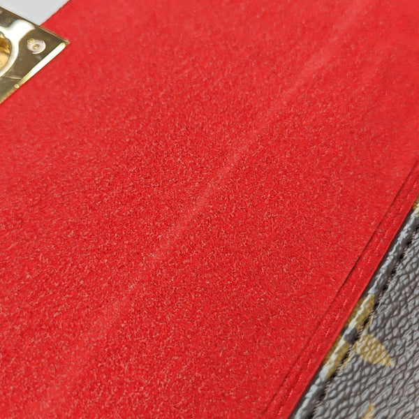 LOCKY BB Monogram Coated Canvas Red