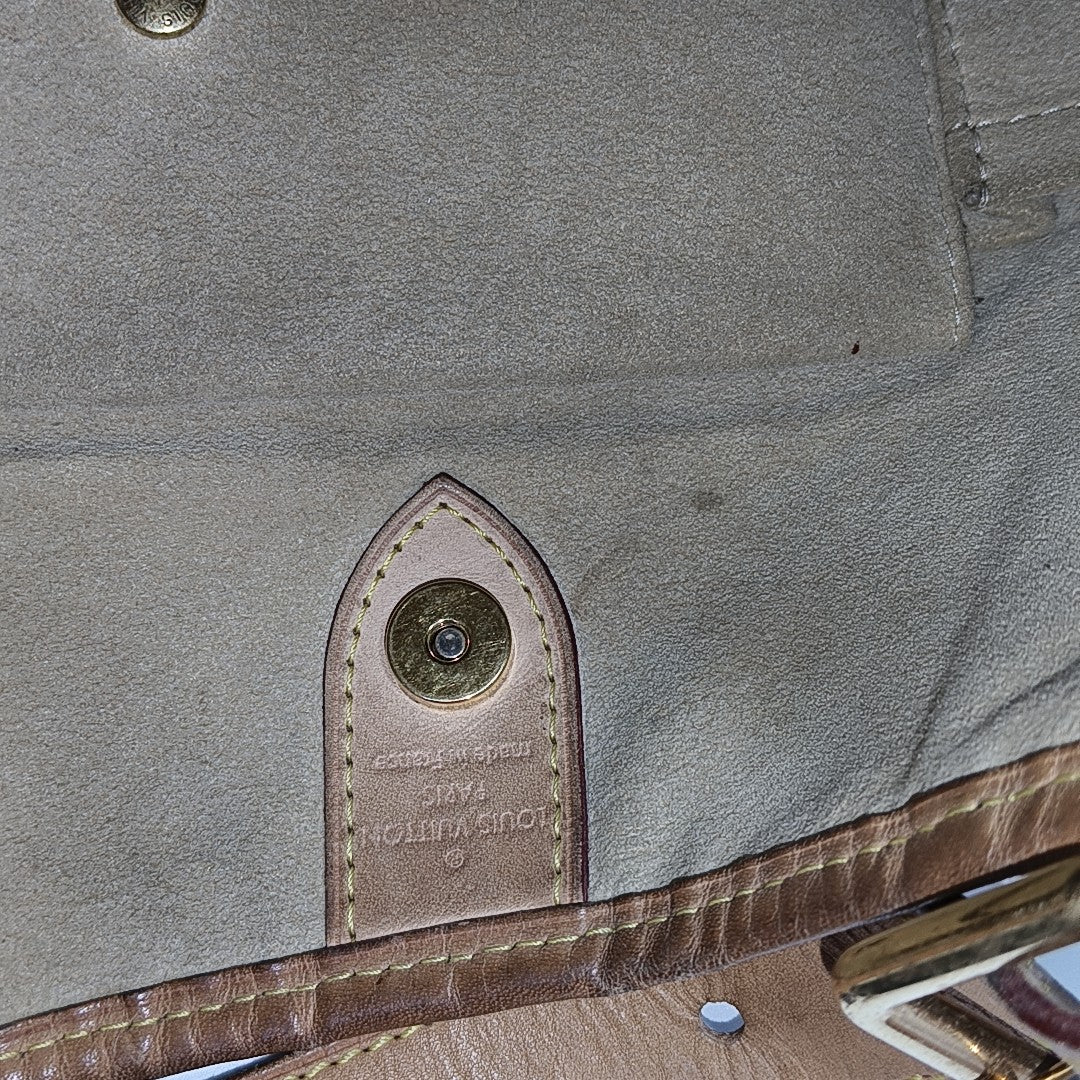 GALLIERA PM Damier Azur Coated Canvas White