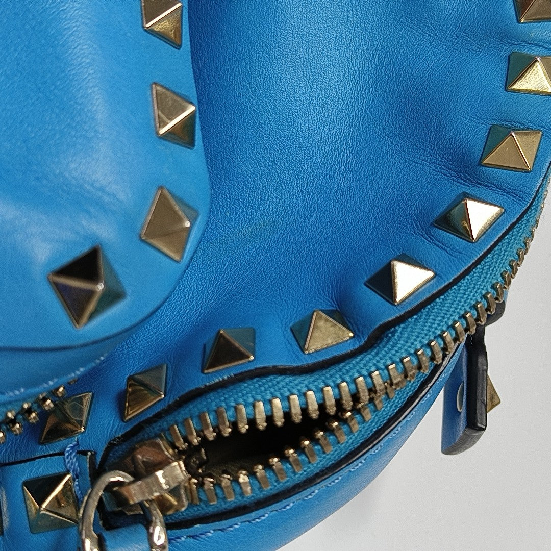 Rockstud Mini Calfskin Blue