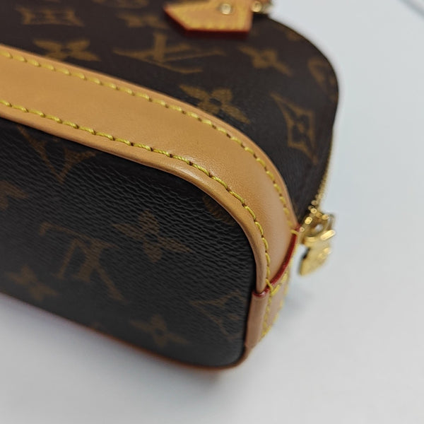 ALMA PM Monogram Coated Canvas Brown