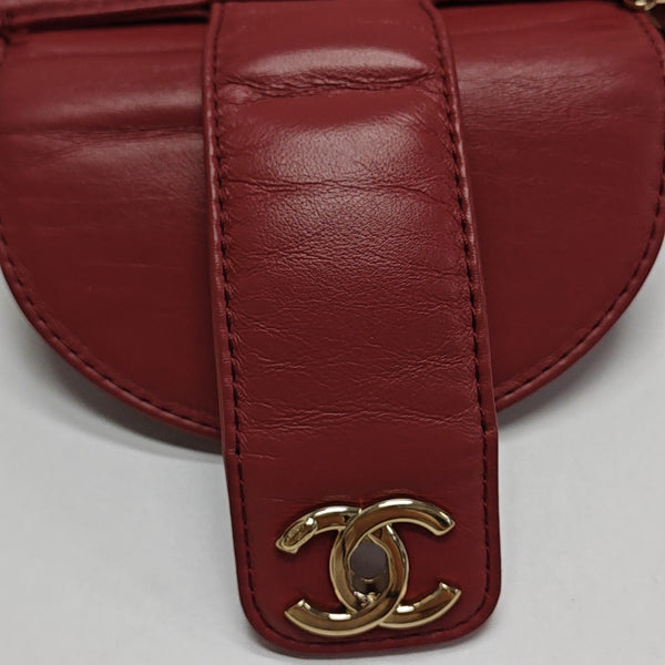Quilted Calfskin Shoulder Bag Red