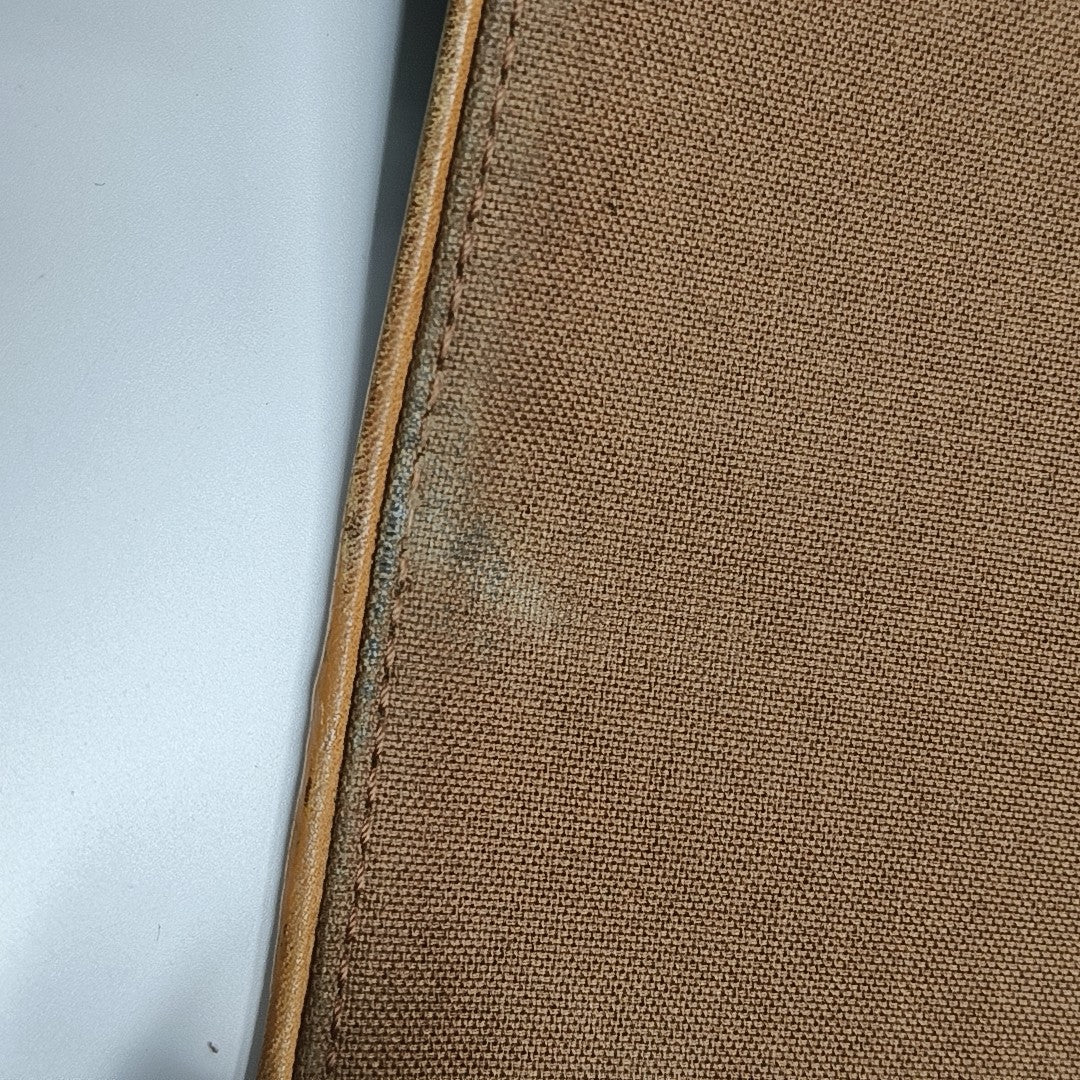 VALMY Monogram Coated Canvas Brown