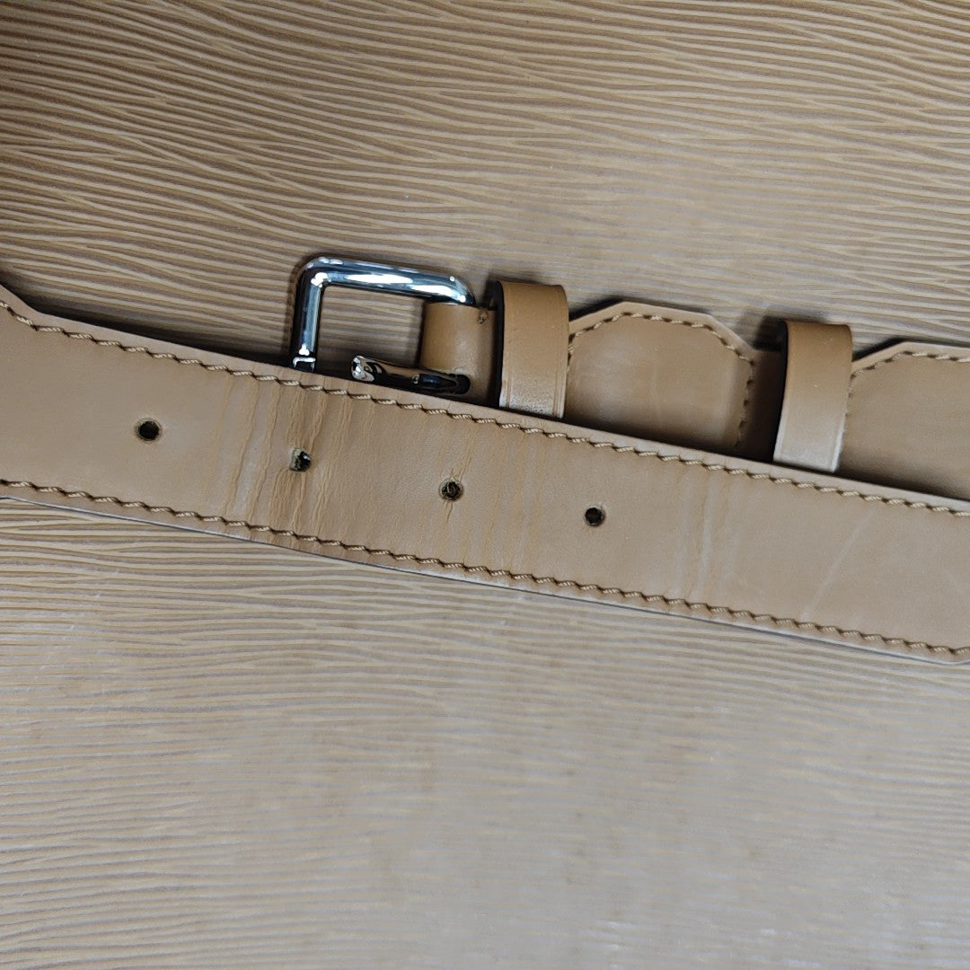 Calfskin Luggage Yellow