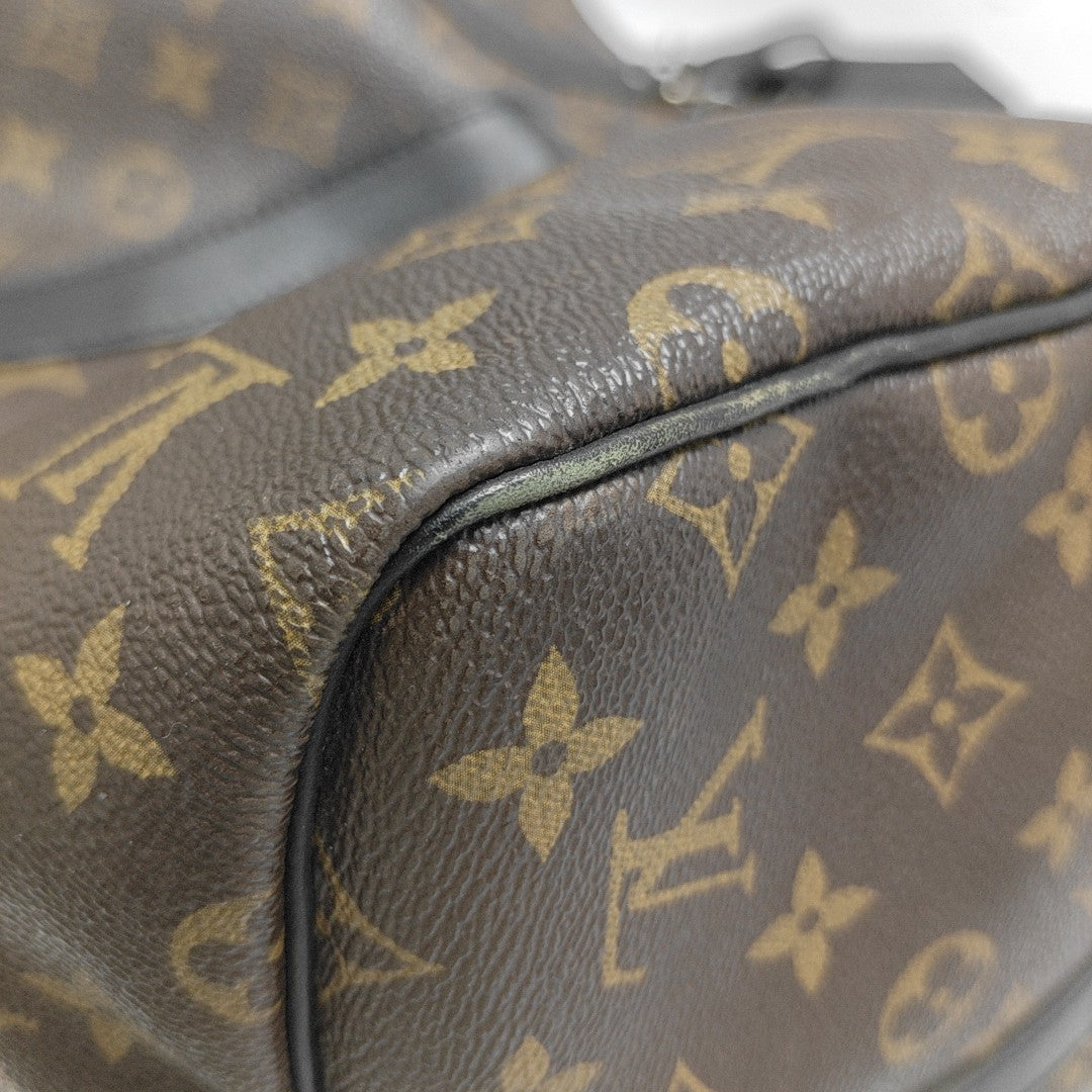 KEEPALL 55 Monogram Coated Canvas Brown