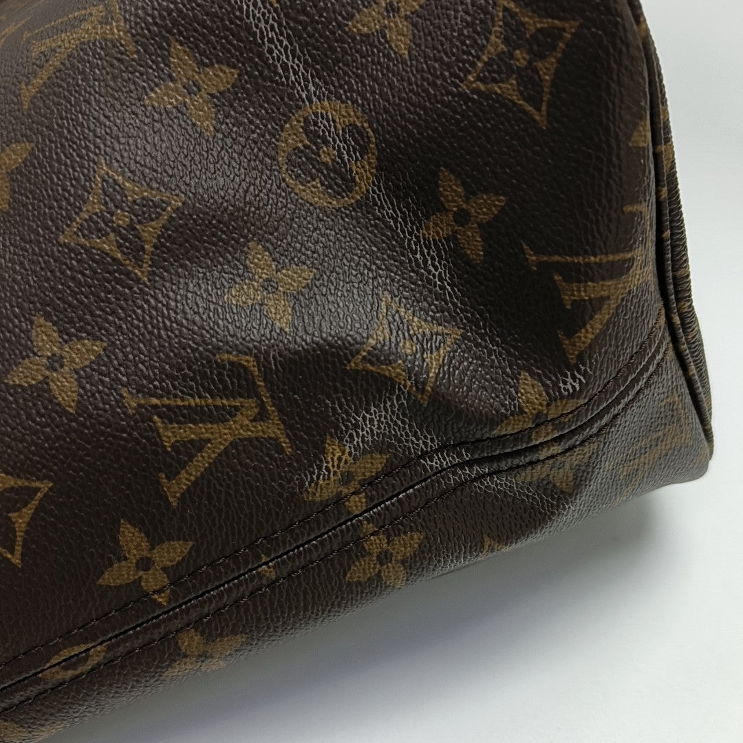 NEVERFULL MM Monogram Coated Canvas Brown