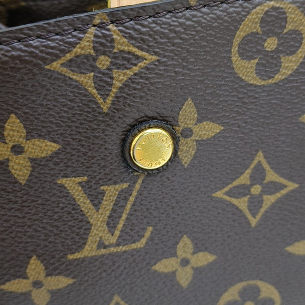 MONTAIGNE Monogram Coated Canvas Brown