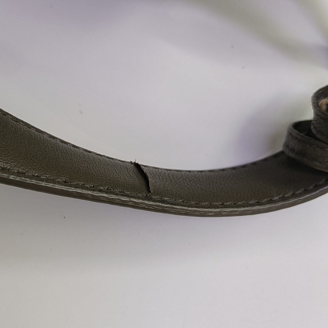 Lambskin Top Handle Bag Gray