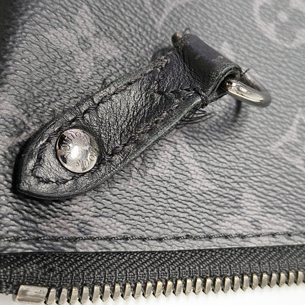 TRIO Monogram Coated Canvas Gray