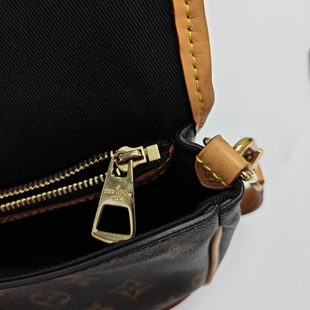 DIANE Monogram Coated Canvas Brown