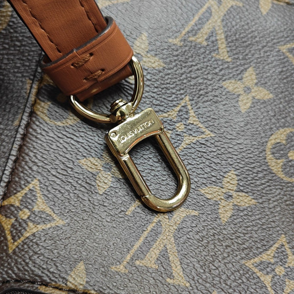 LOOP HOBO Monogram Coated Canvas Brown