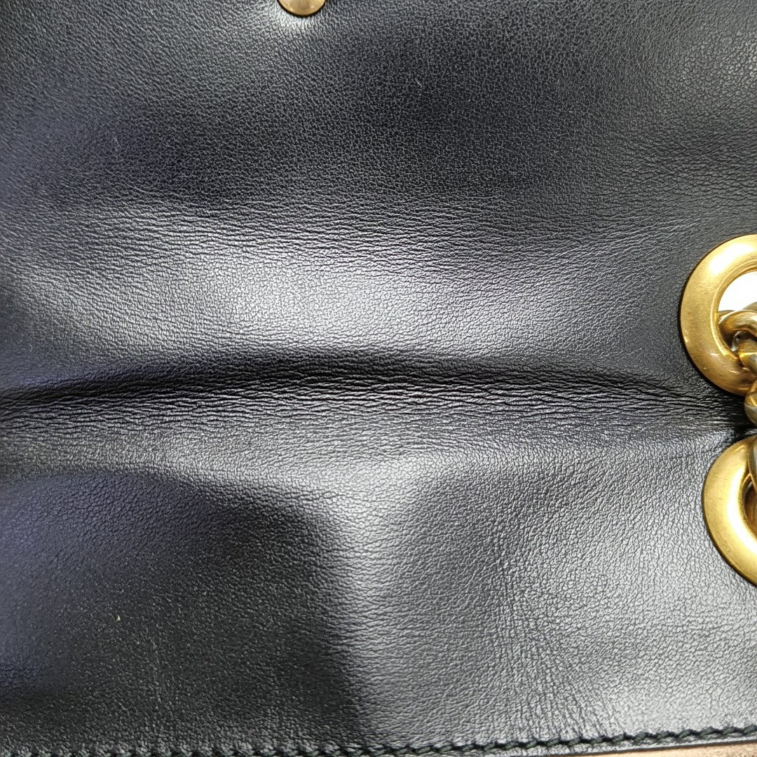 GG Marmont Small Quilted Calfskin Black