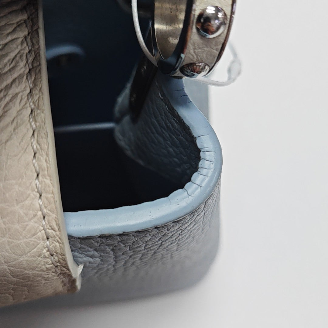 CAPUCINES Mini Calfskin Blue