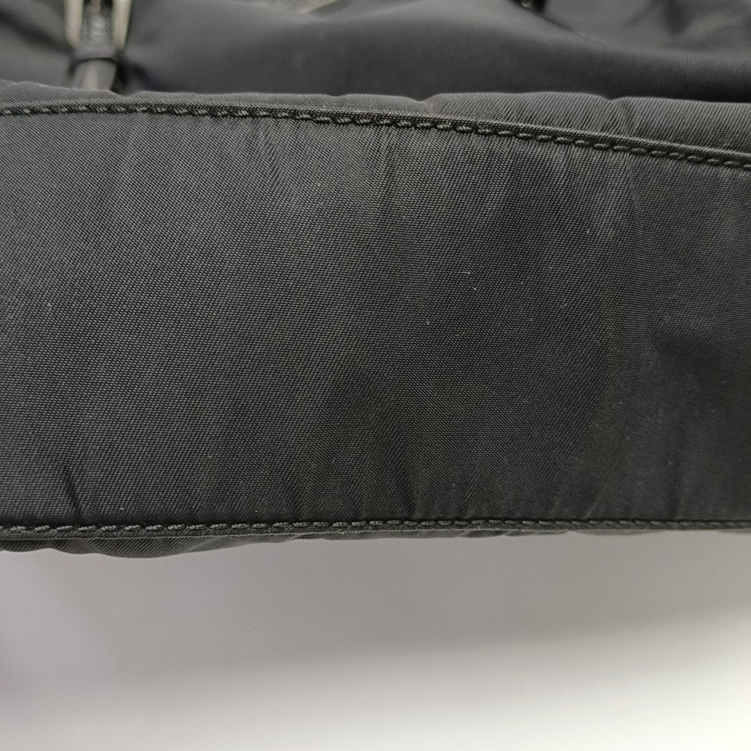Nylon Shoulder Bag Black