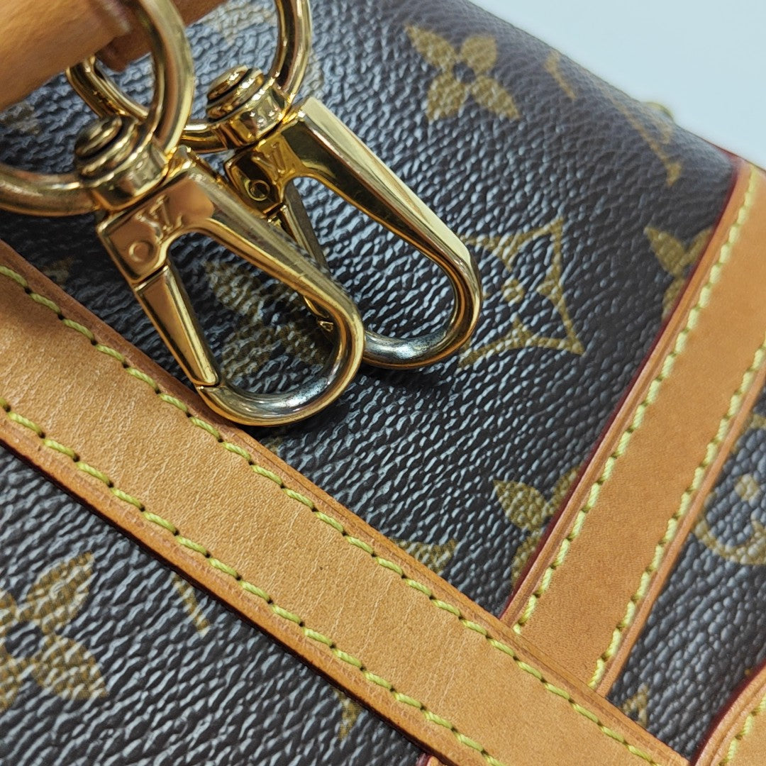 DUFFLE Monogram Coated Canvas Brown