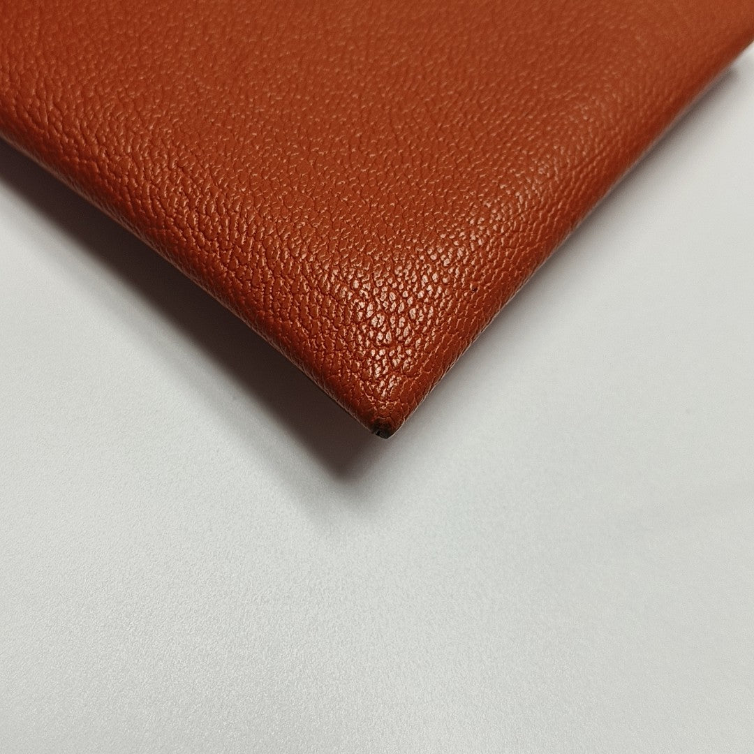 Bastia Chèvre Mysore Orange Card Holder