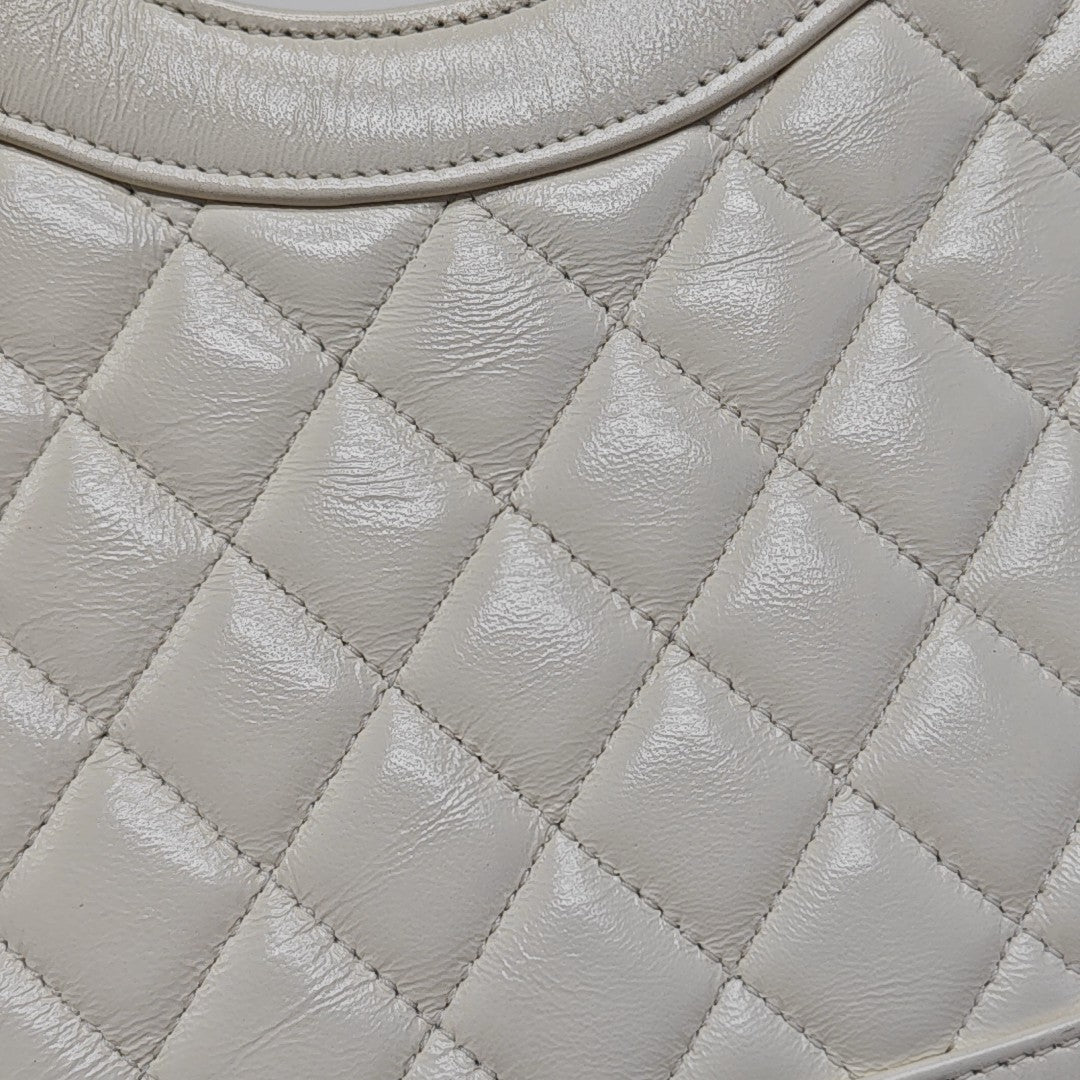 CHANEL 31 Mini Quilted Lambskin White