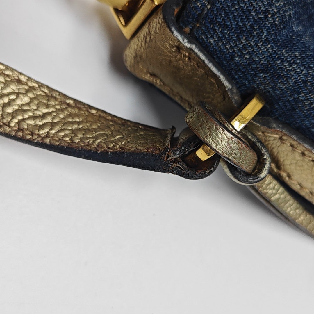 Denim Shoulder Bag Blue