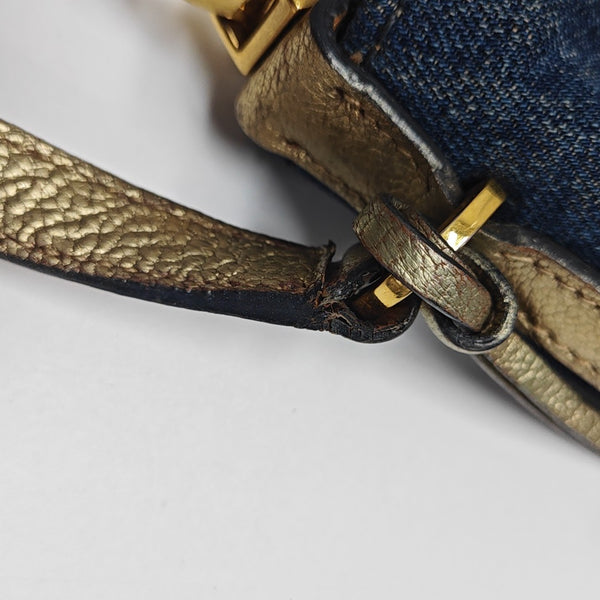 Denim Shoulder Bag Blue