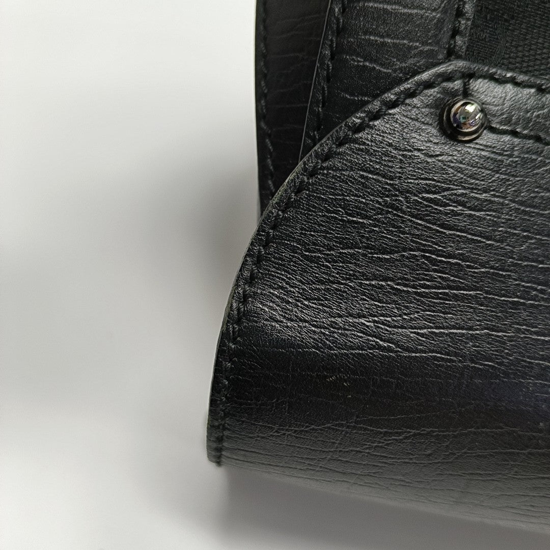 Monogram Canvas Top Handle Bag Black