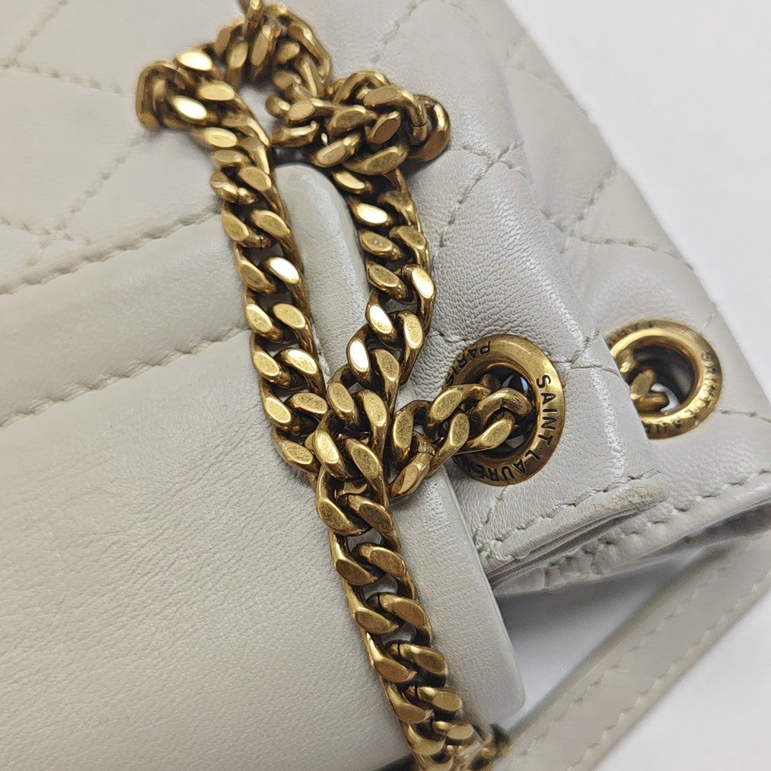 NOLITA Mini Quilted Lambskin White
