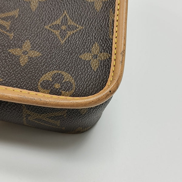 DIANE Nano Monogram Coated Canvas Brown
