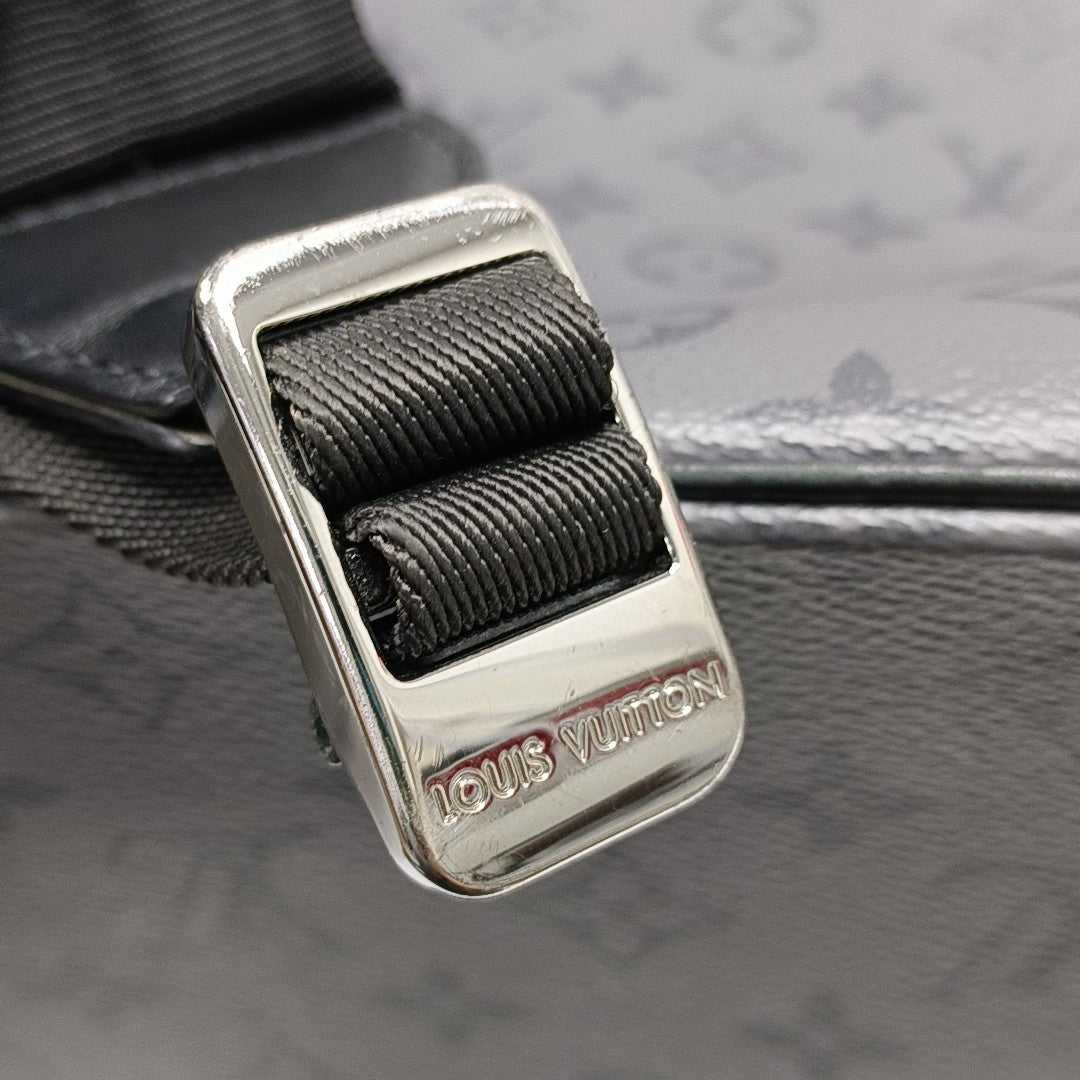 CHRISTOPHER Monogram Coated Canvas Gray