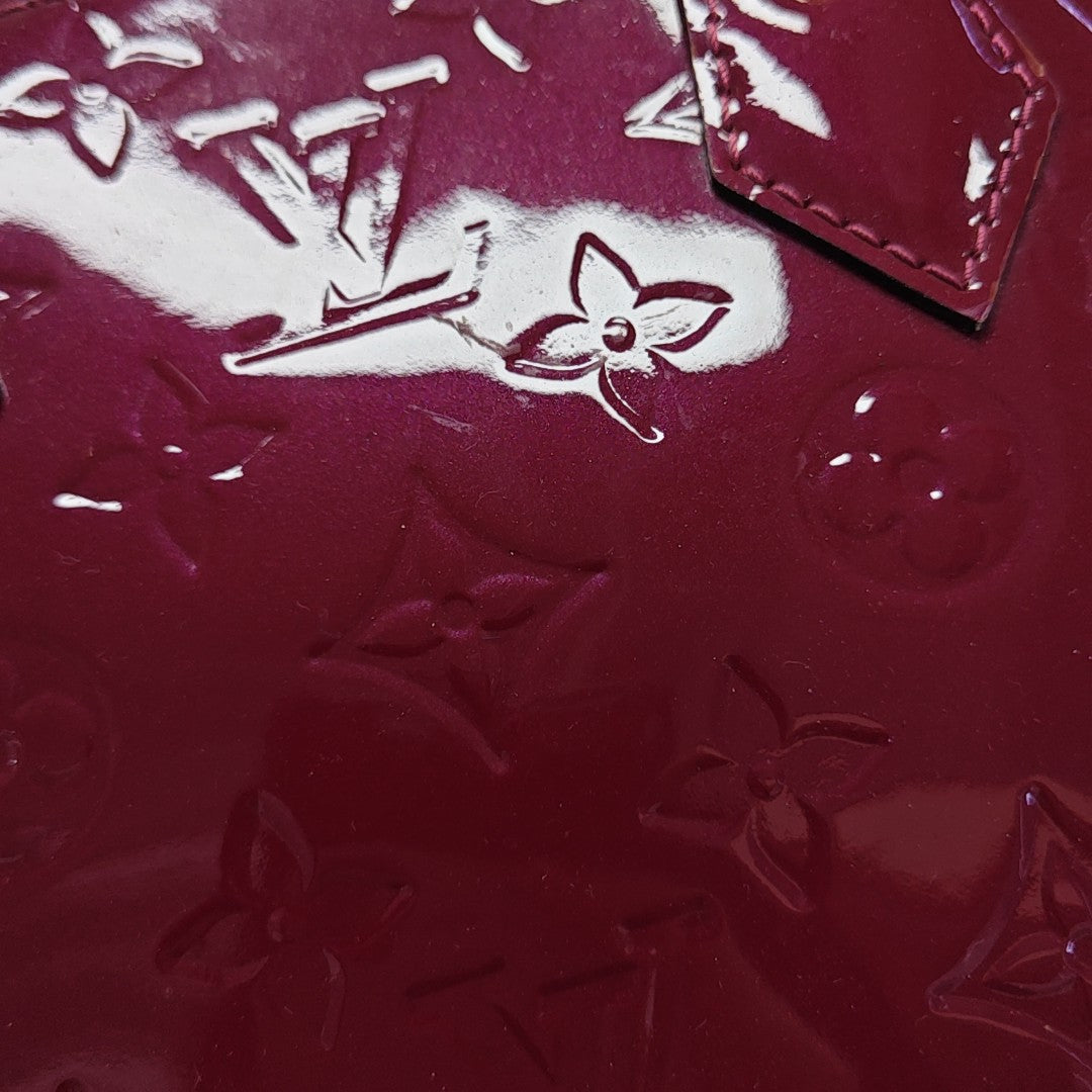 ALMA BB Monogram Patent Leather Red