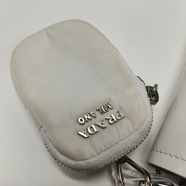 Fabric Crossbody Bag White