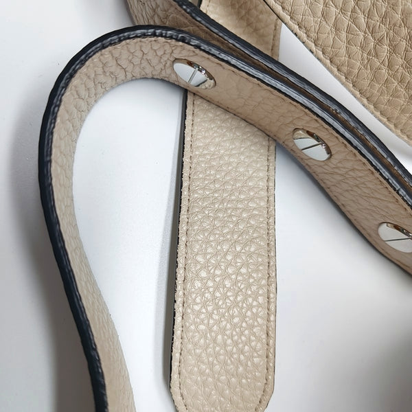 Authenticated pre-owned  Mon Tresor Calfskin Beige - Bucket Bag at Looply