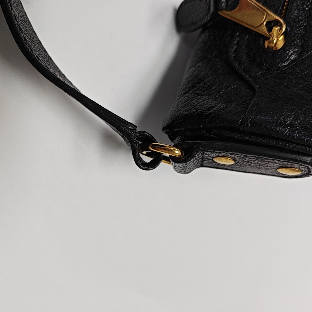 Souvenirs Quilted Calfskin Black