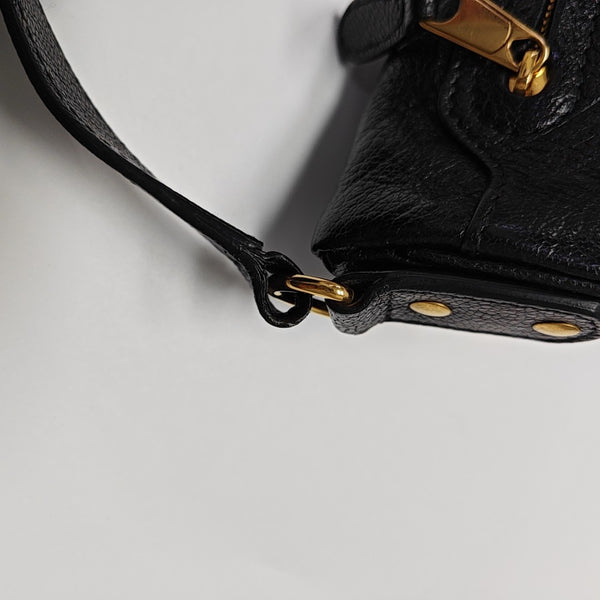 Souvenirs Quilted Calfskin Black