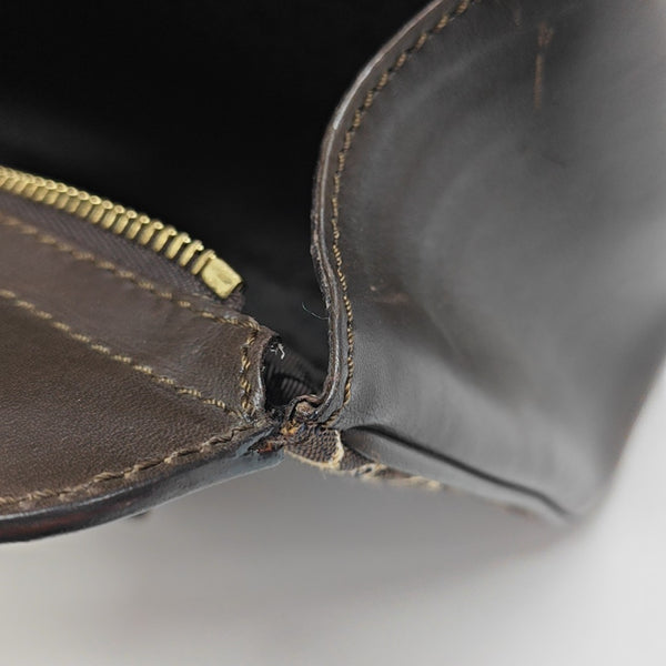 Canvas Top Handle Bag Brown