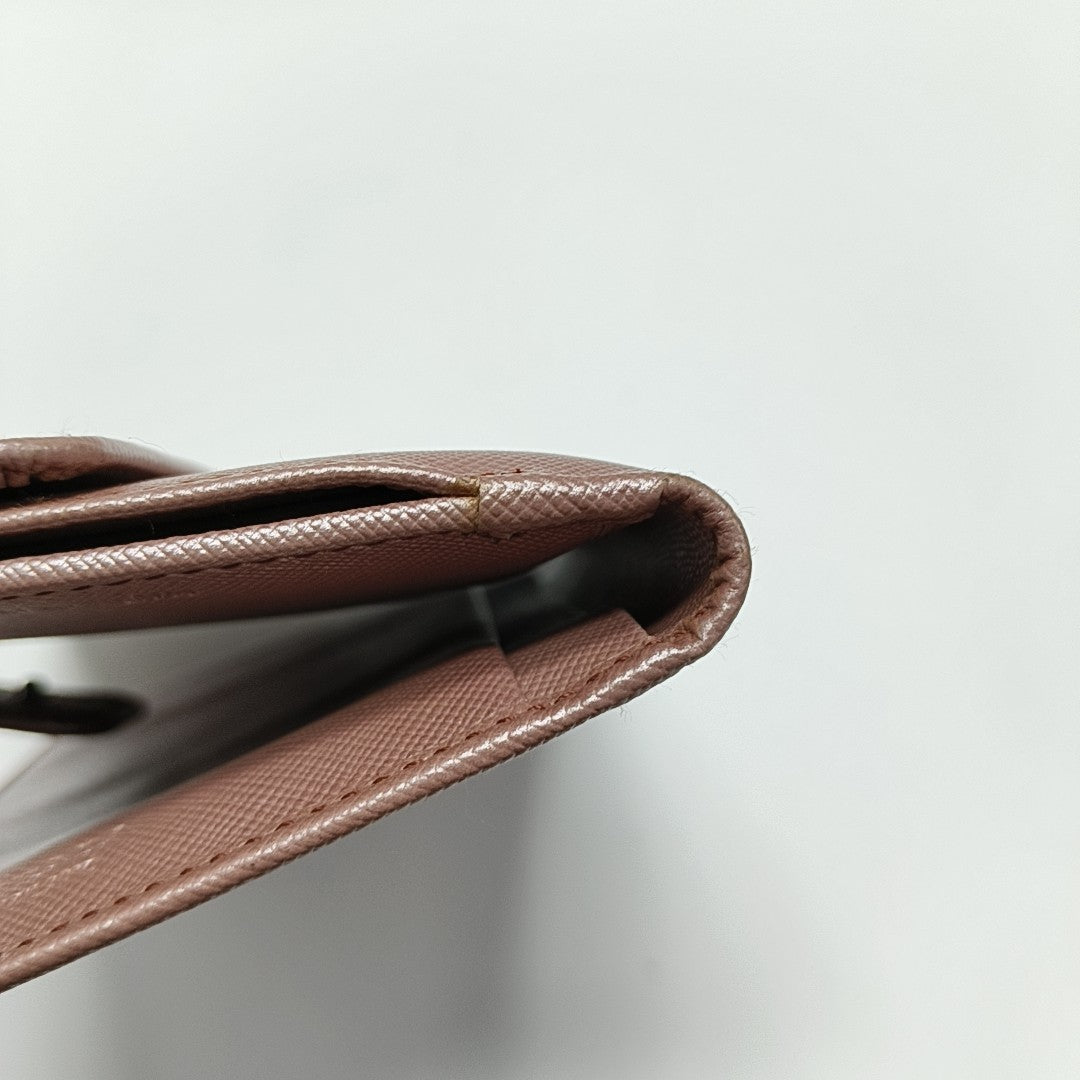 Saffiano Calfskin Wallet Pink