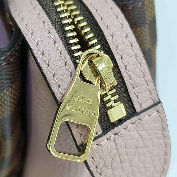 NORMANDY Damier Ebene Coated Canvas Brown