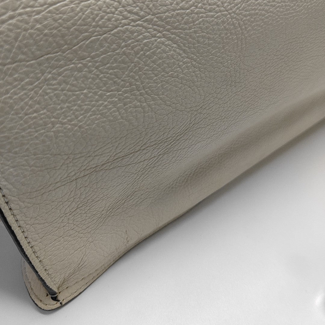 Etiquette Calfskin White
